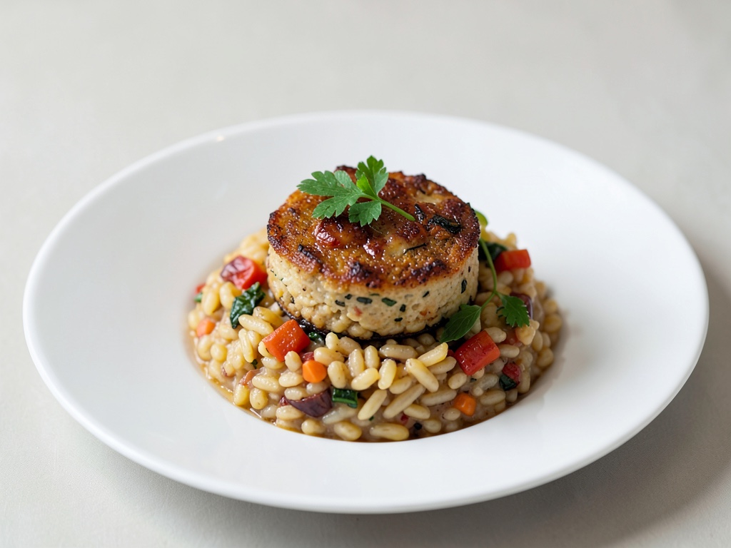 Provenzalische Paprika-Risotto-Auflauf