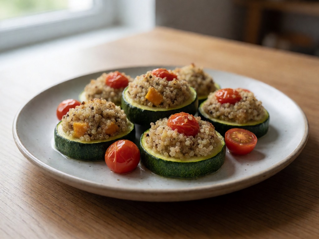 Vegetarische Gefüllte Zucchini