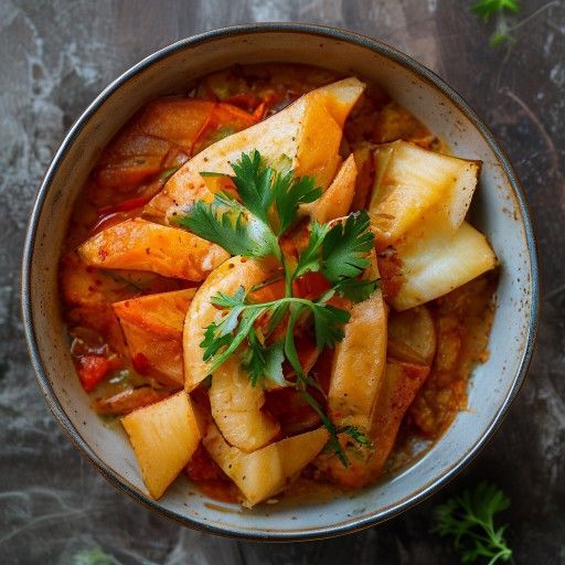 Süßkartoffel-Kimchi-Bowl