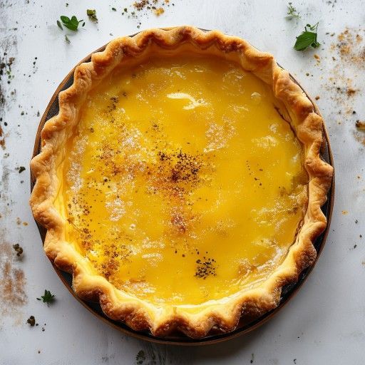 Weiche Gelbart-Tarte im Bilbao-Stil