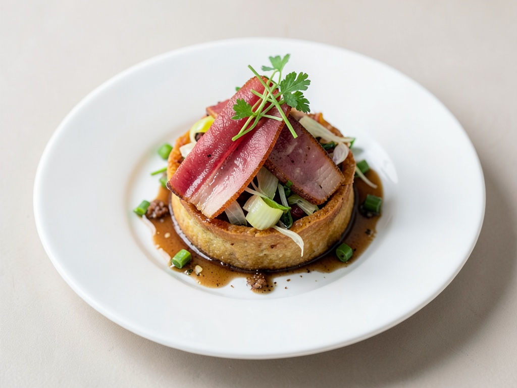 Nordische Sänger-Tarte mit Lauch und Speck