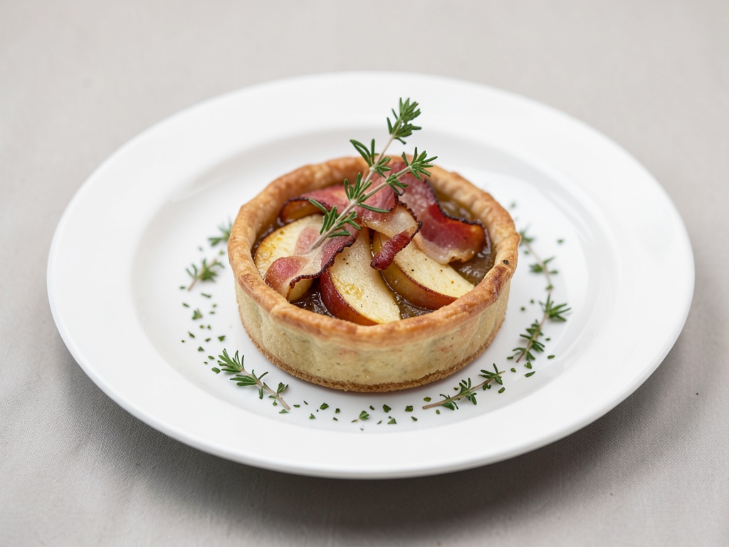 Herzhafte Apfel-Tarte mit Speck und Thymian