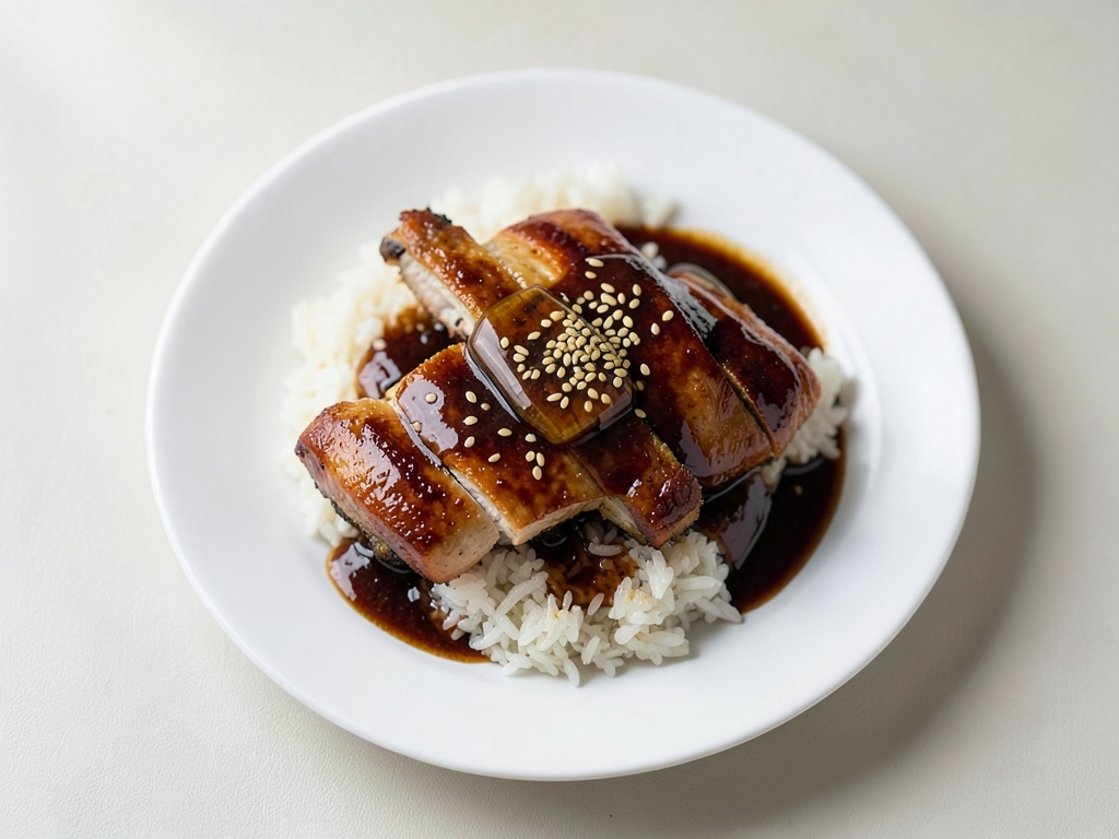 Teriyaki-Hähnchen mit Reis