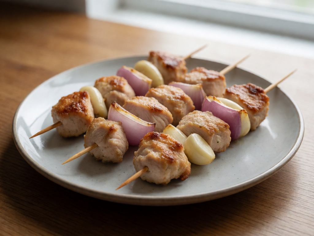 Thailändische Airfryer-Hühnerkebabs