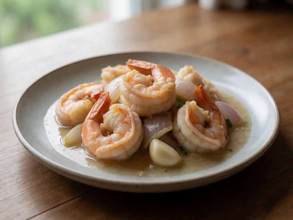 Thailändisches Airfryer-Garnelen-Curry