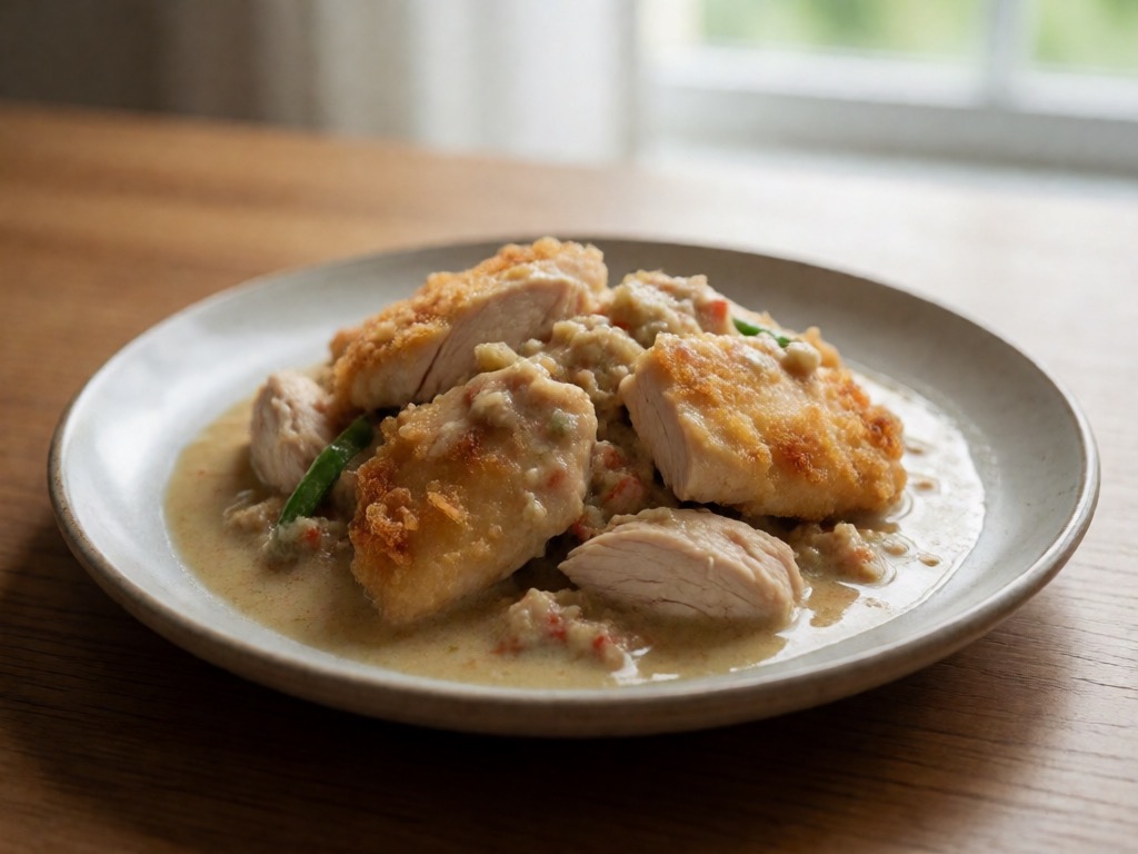 Thailändischer Airfryer-Hähnchencurry
