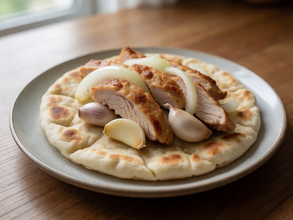 Thailändischer Airfryer-Gyros mit Hühnerfleisch