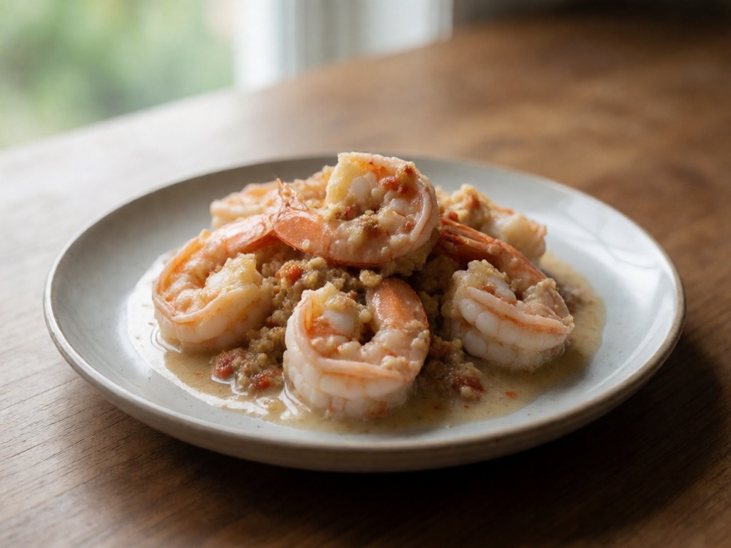Thailändische Airfryer-Garnelen in Kokosnuss-Spice-Sauce