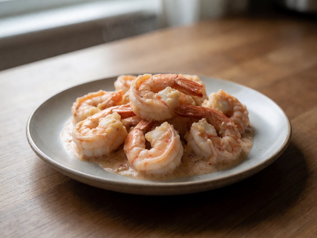 Thailändische Airfryer-Garnelen mit Kokos-Sriracha-Sauce