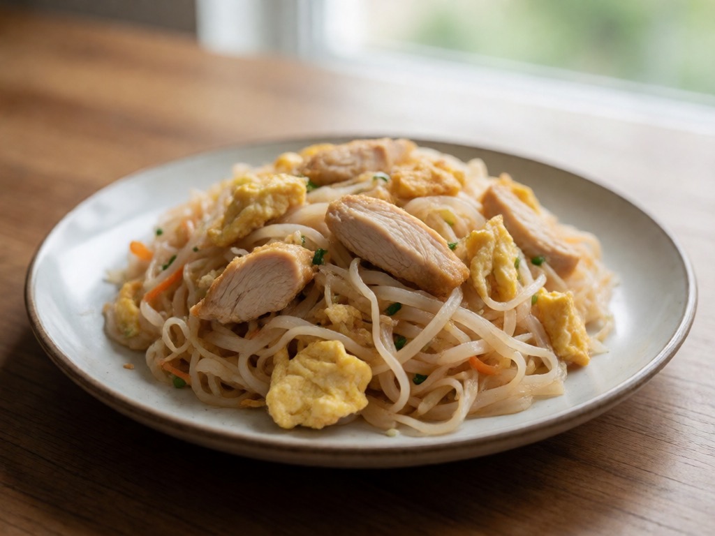 Thailändische Airfryer-Gebratene Nudeln (Pad Thai)