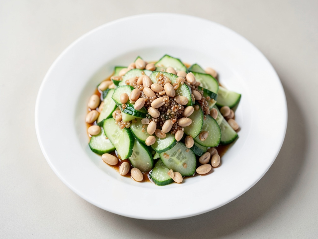 Insalata di cetrioli tailandese con arachidi
