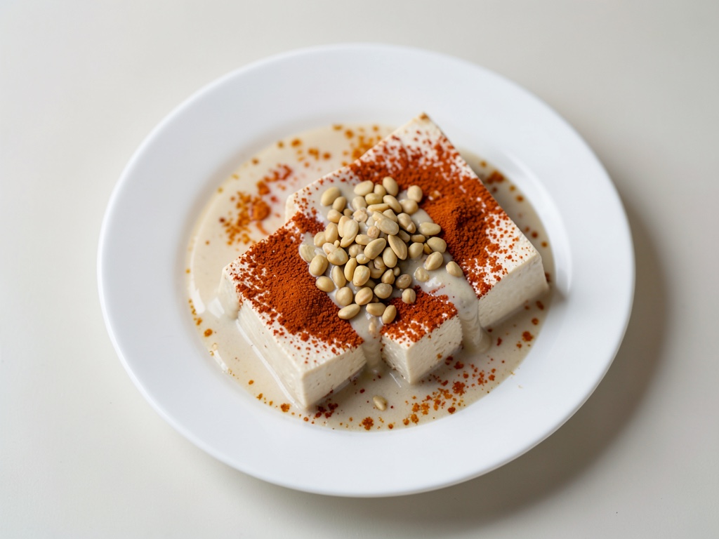 Thailändisches Tofu mit Erdnusssauce