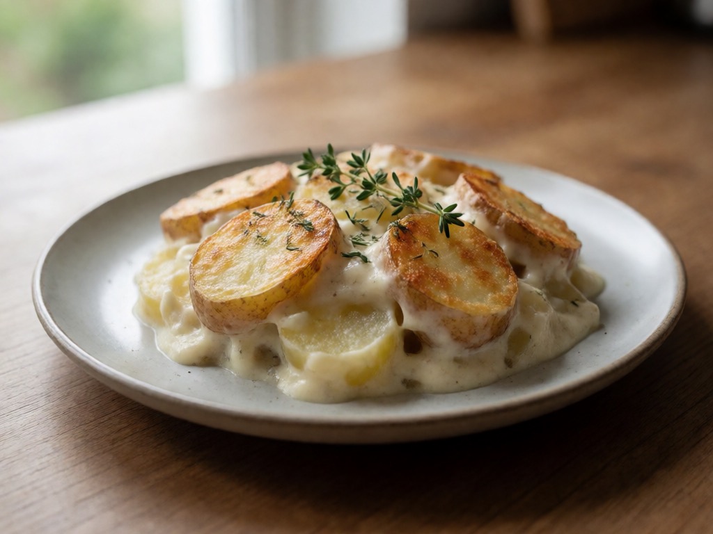 Kartoffelgratin mit Thymian