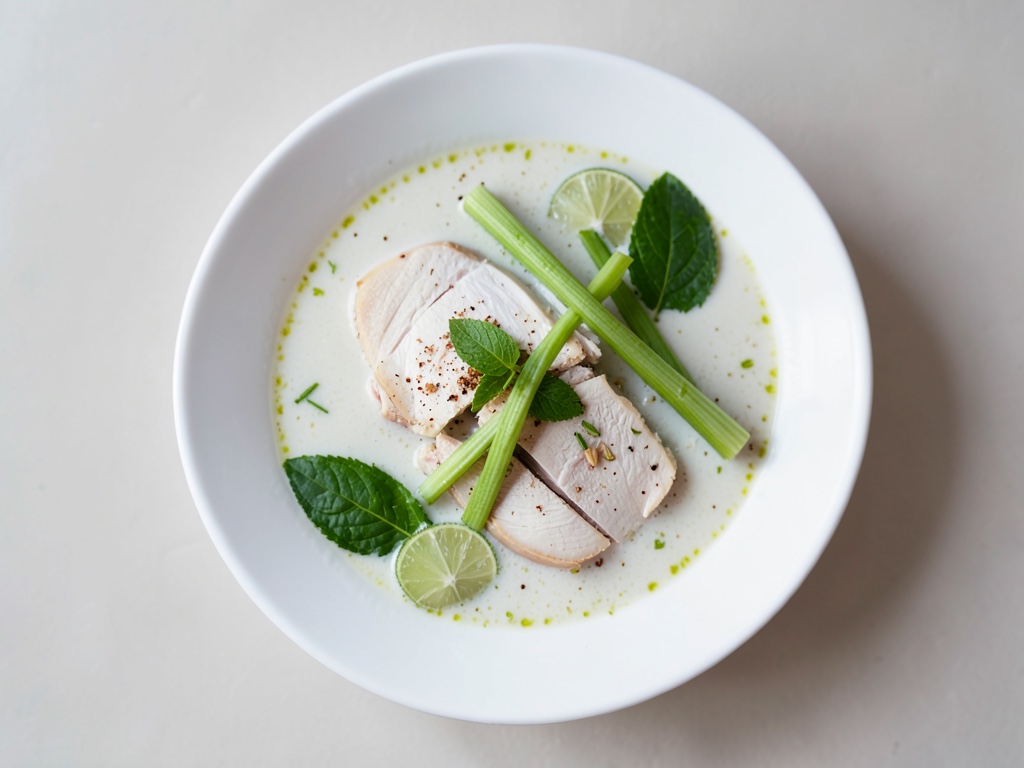 Tom Kha Gai (Sopa tailandesa de pollo con coco)