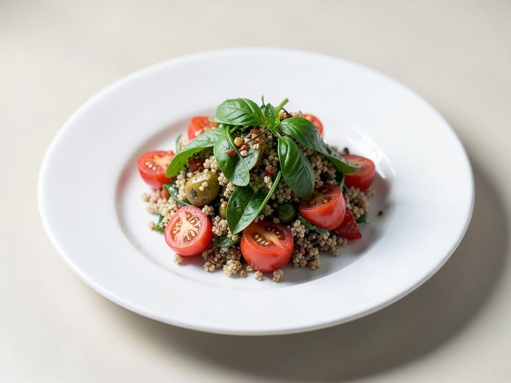 Insalata di Quinoa con Pomodori e Basilico