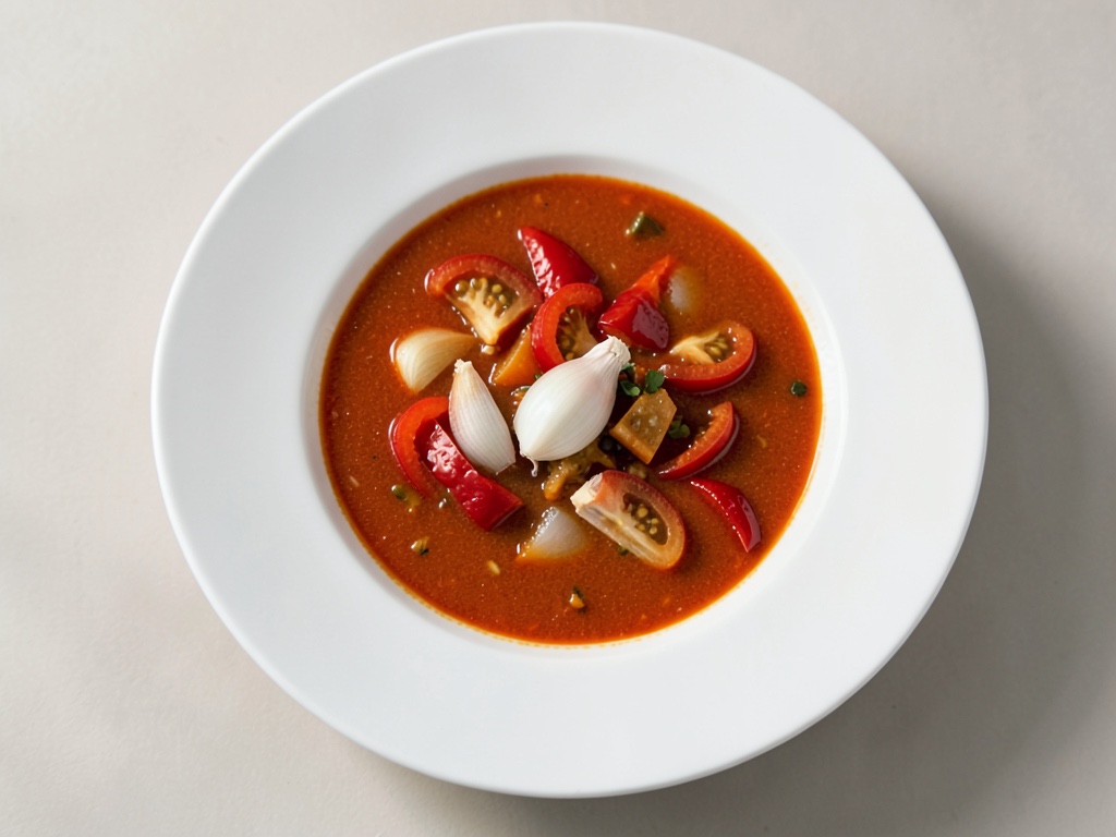 Sopa de Tomate y Pimiento