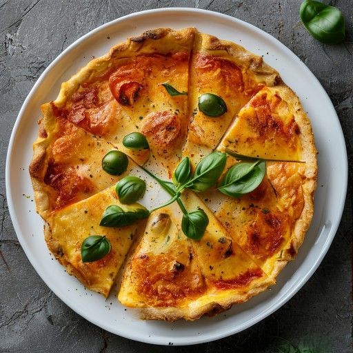 Frittata de Tomate y Albahaca