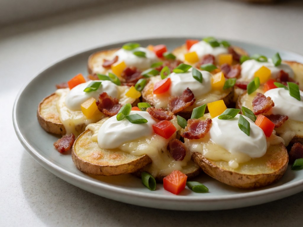 Knusprige Käse-Kartoffeln aus der Heißluftfritteuse