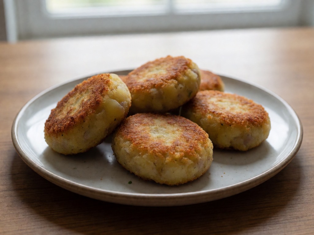 Vegane Airfryer-Kartoffel-Küchlein