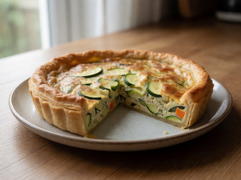 Vegane Airfryer-Gemüse-Quiche