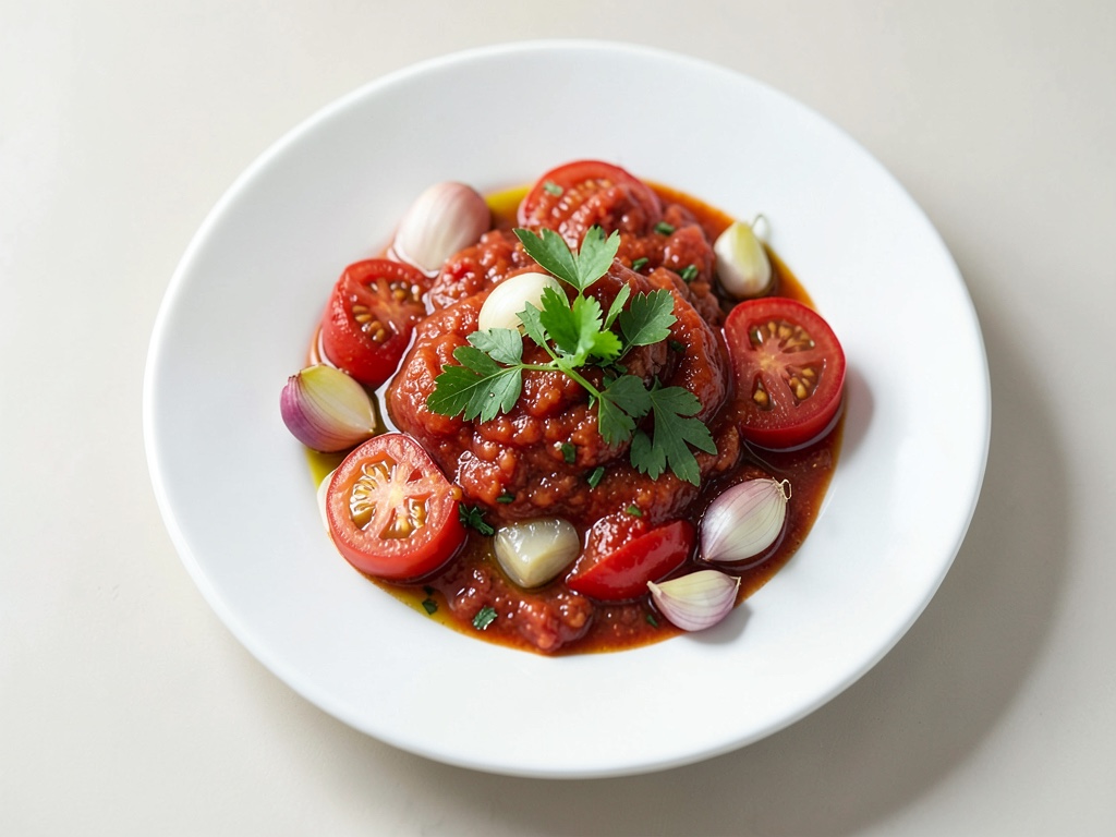 Vegane Tomatensauce mit Kräutern