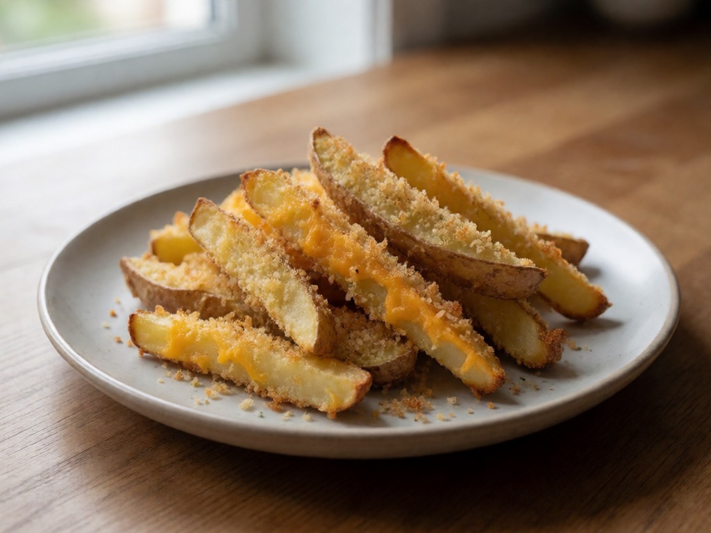 Vegetarische Käse-Kartoffel-Pommes