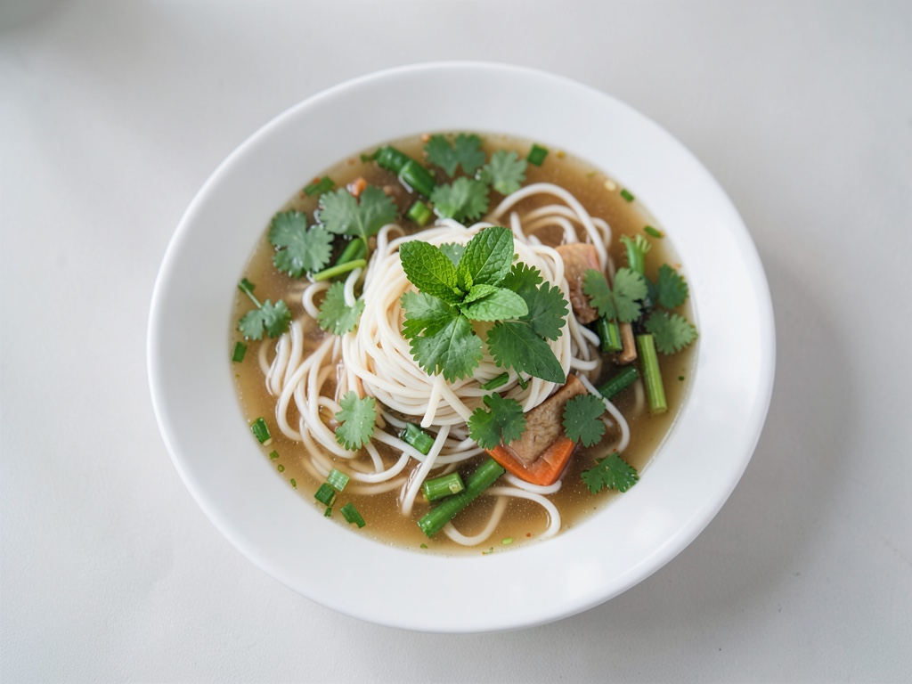 Vietnamesische Reisnudelsuppe (Phở Chay)