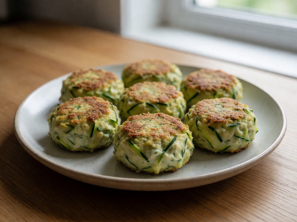 Vegetarische Zucchini-Balls mit Kräuterjoghurt