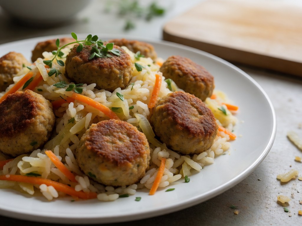 Knusprige vegetarische Frikadellen
