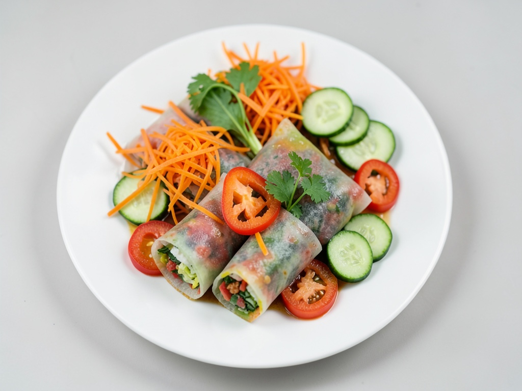 Vegetarische Frühlingsrollen
