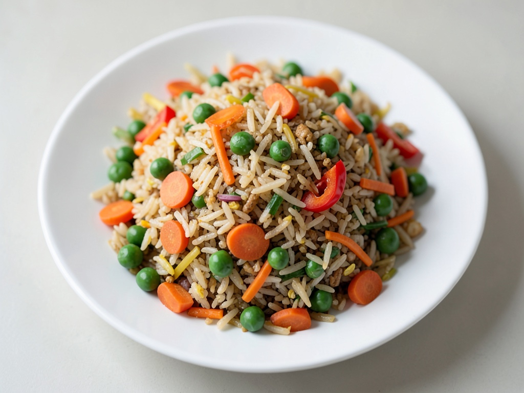 Vegetarischer gebratener Reis