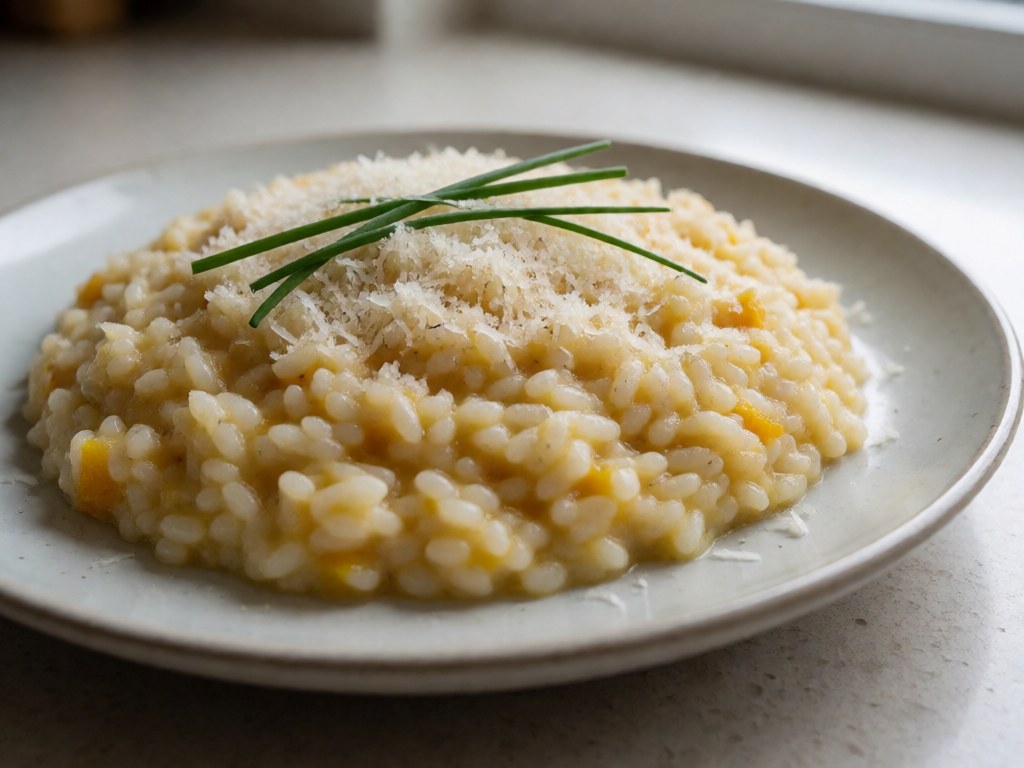 Saftiges Risotto mit Kürbis