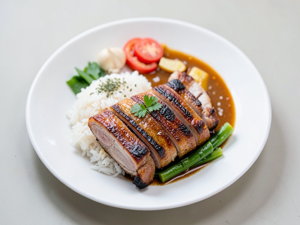 Vietnamesischer gebratener Reis mit Schweinefilet (Cơm Tấm Sườn Nướng)