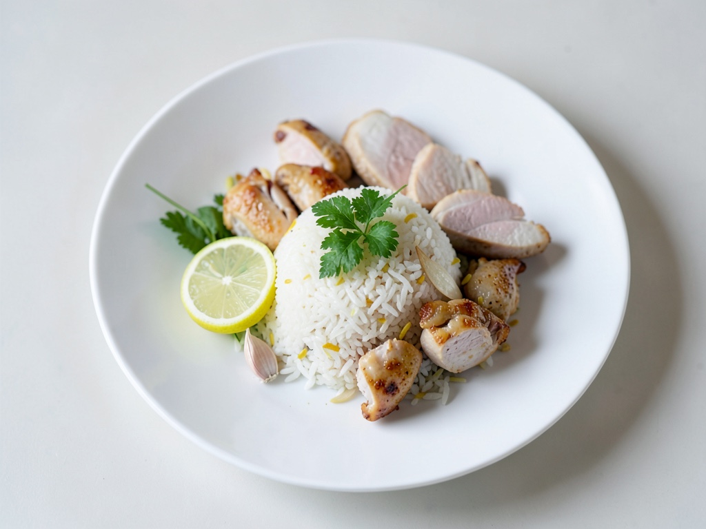 Vietnamesischer Zitronen-Reis mit Hähnchen (Cơm Gà Chanh)