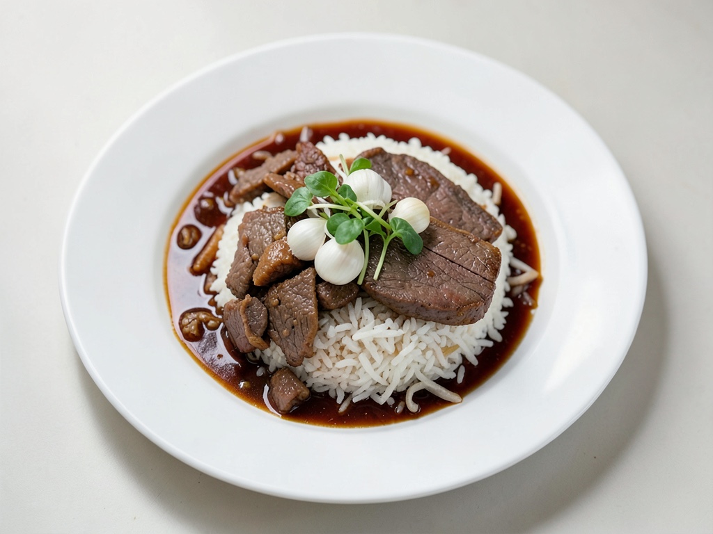 Vietnamesischer Reis mit Rindfleisch (Cơm Bò Xào)