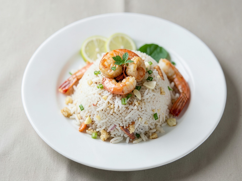 Vietnamesischer Reis mit Garnelen (Cơm Tép Chiên)