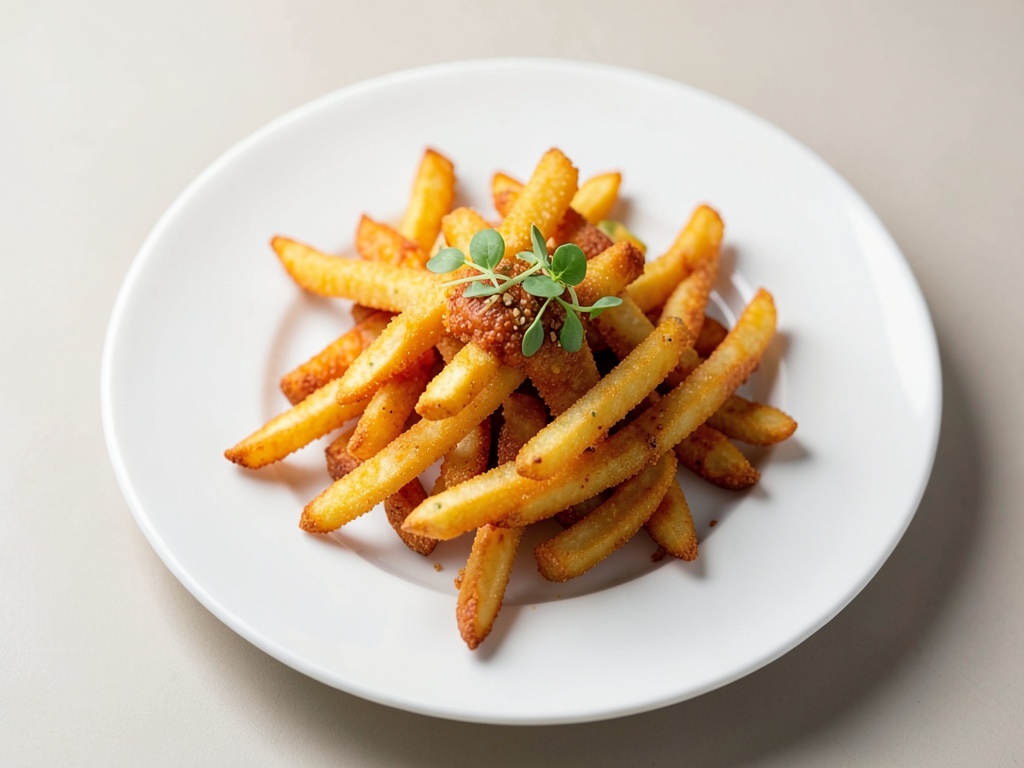 Knusprige Pommes aus der Heißluftfritteuse