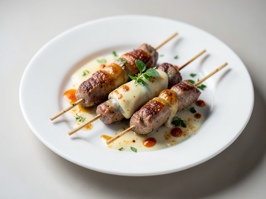Brochettes de cheeseburger à l'air fryer