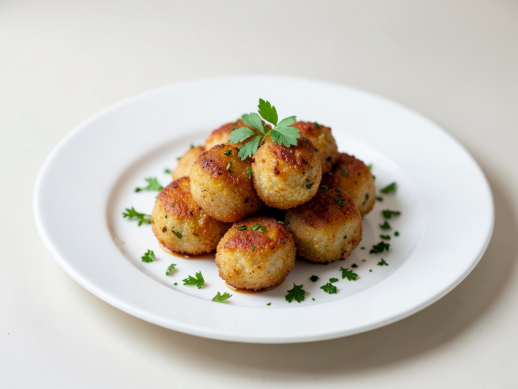 Croquetas crujientes de patata de freidora de aire
