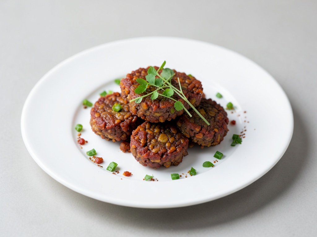 Hamburger croccanti alle lenticchie rosse