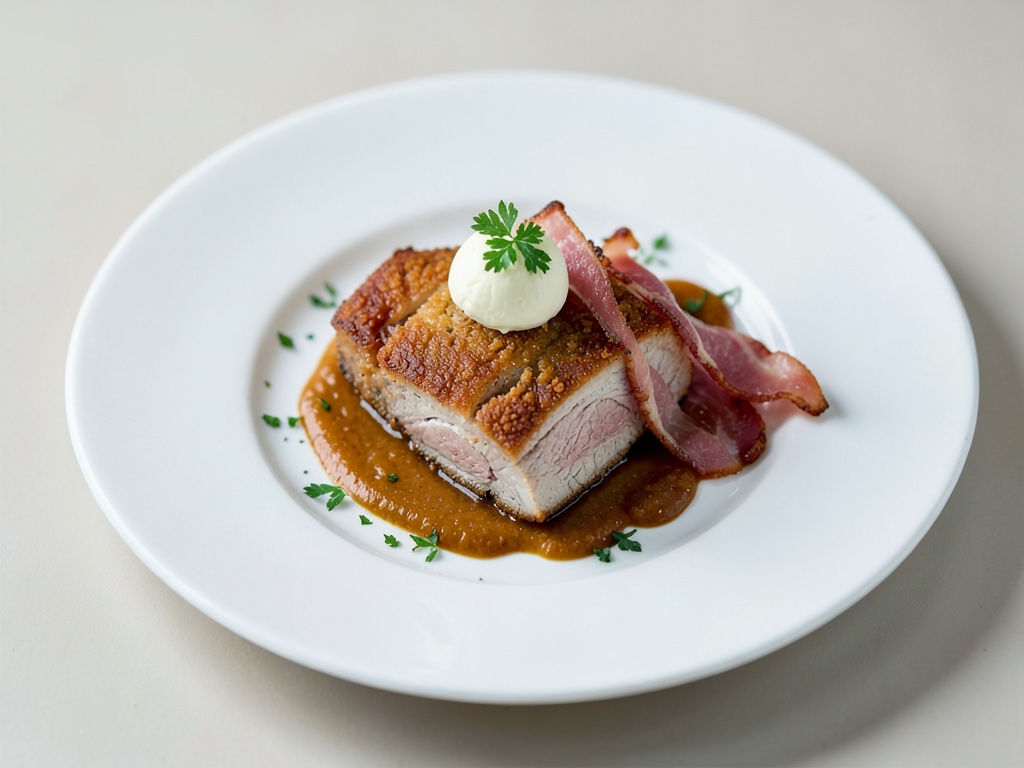 Filetto di maiale croccante con Camembert e pancetta in friggitrice ad aria
