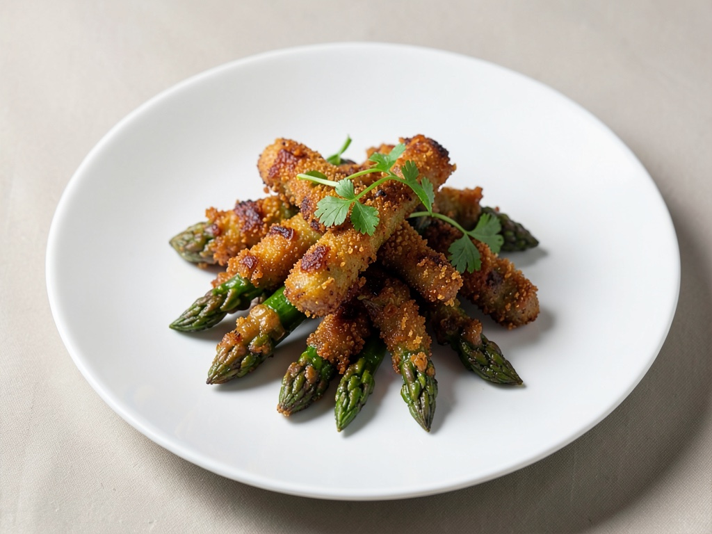 Crocchette croccanti di asparagi Cordon Bleu dall'air fryer