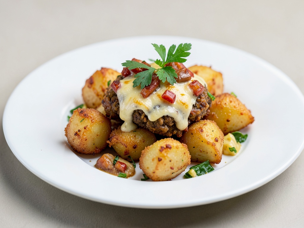Patate al formaggio croccanti dall'air fryer