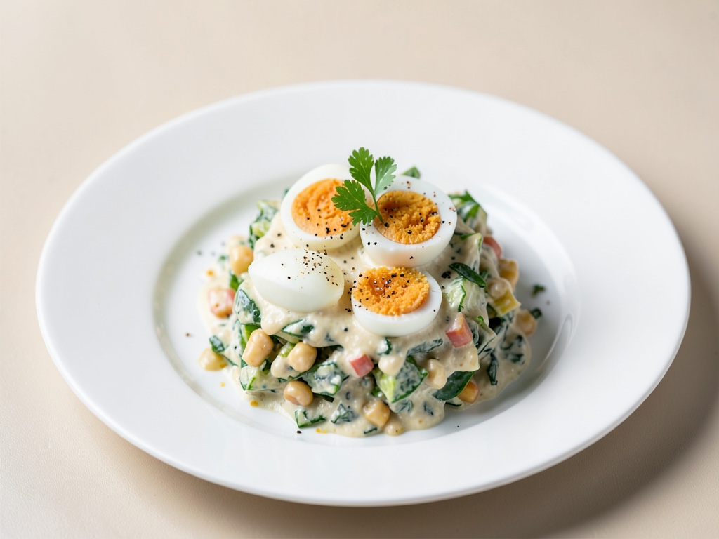 Insalata di uova cremosa con uova in friggitrice ad aria (fatta in casa e super semplice)
