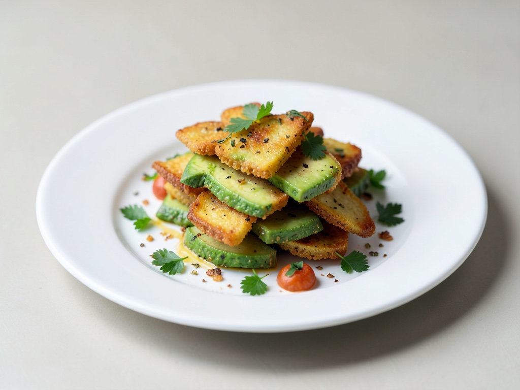 Patatine croccanti di avocado in friggitrice ad aria