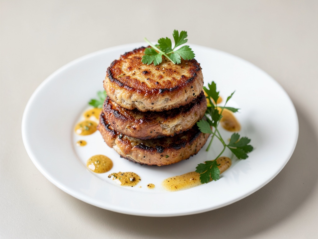 Hamburger croccanti di pollo in friggitrice ad aria