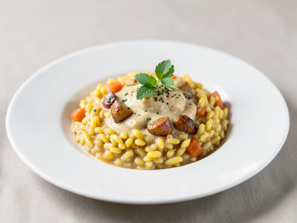 Cremiges Hokkaido-Risotto aus der Heißluftfritteuse