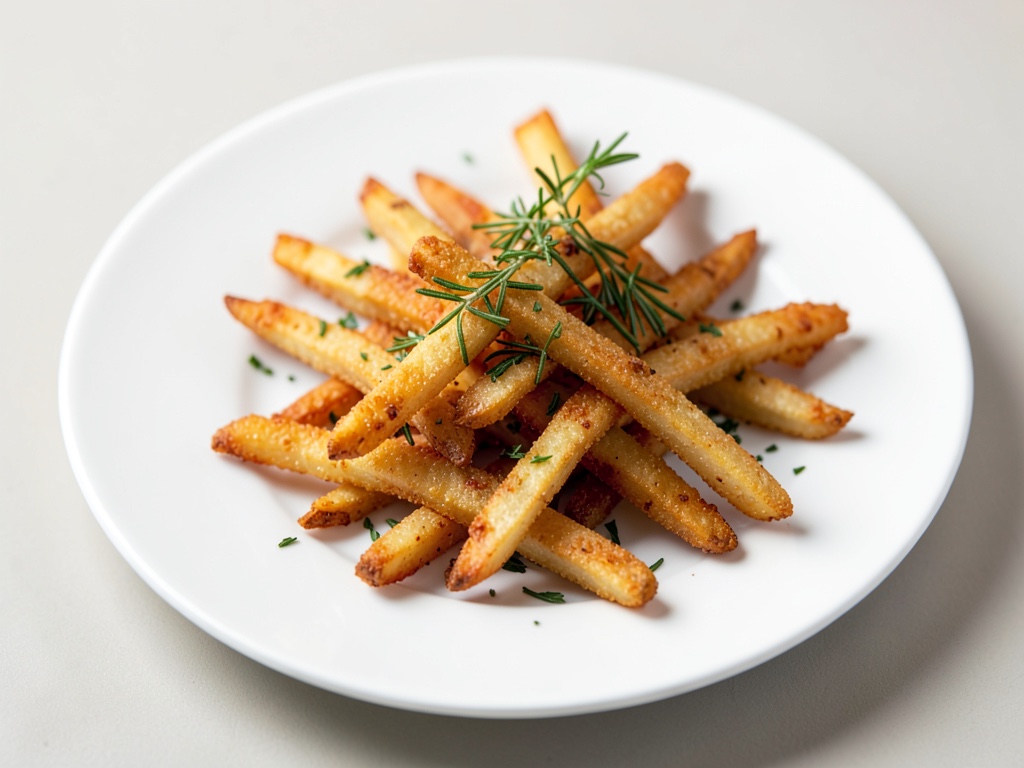 Frites croustillantes au romarin à l'air fryer
