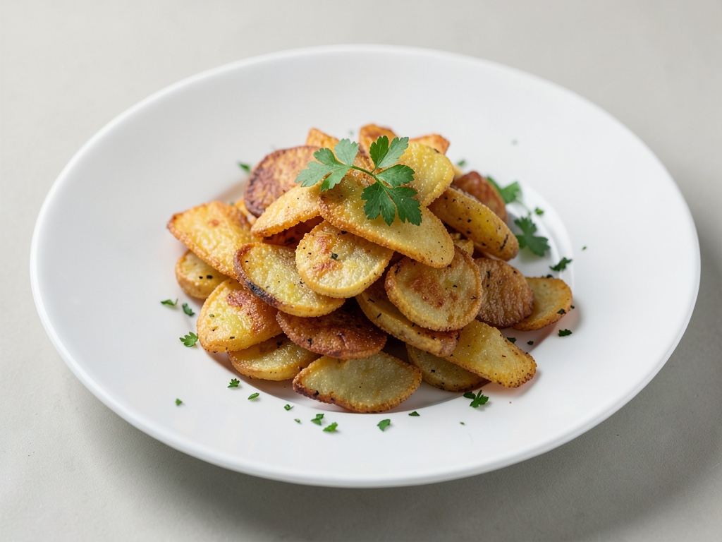Knusprige Kartoffelchips aus der Heißluftfritteuse