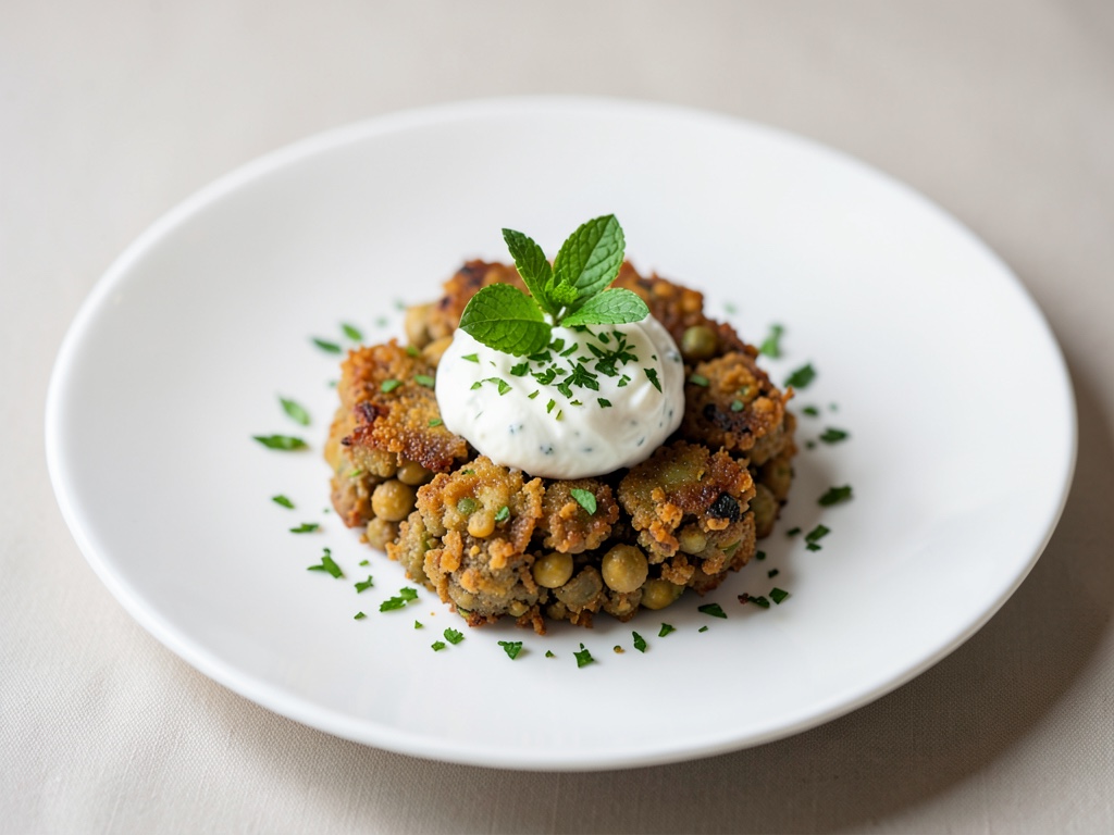 Falafel di ceci croccanti con yogurt al menta fresco